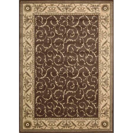 NOURISON Somerset Area Rug Collection Brown 2 Ft X 2 Ft 9 In. Rectangle 99446047809